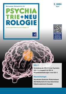 Schweizer Zeitschrift für Psychiatrie & Neurologie - Aktuelle Ausgabe