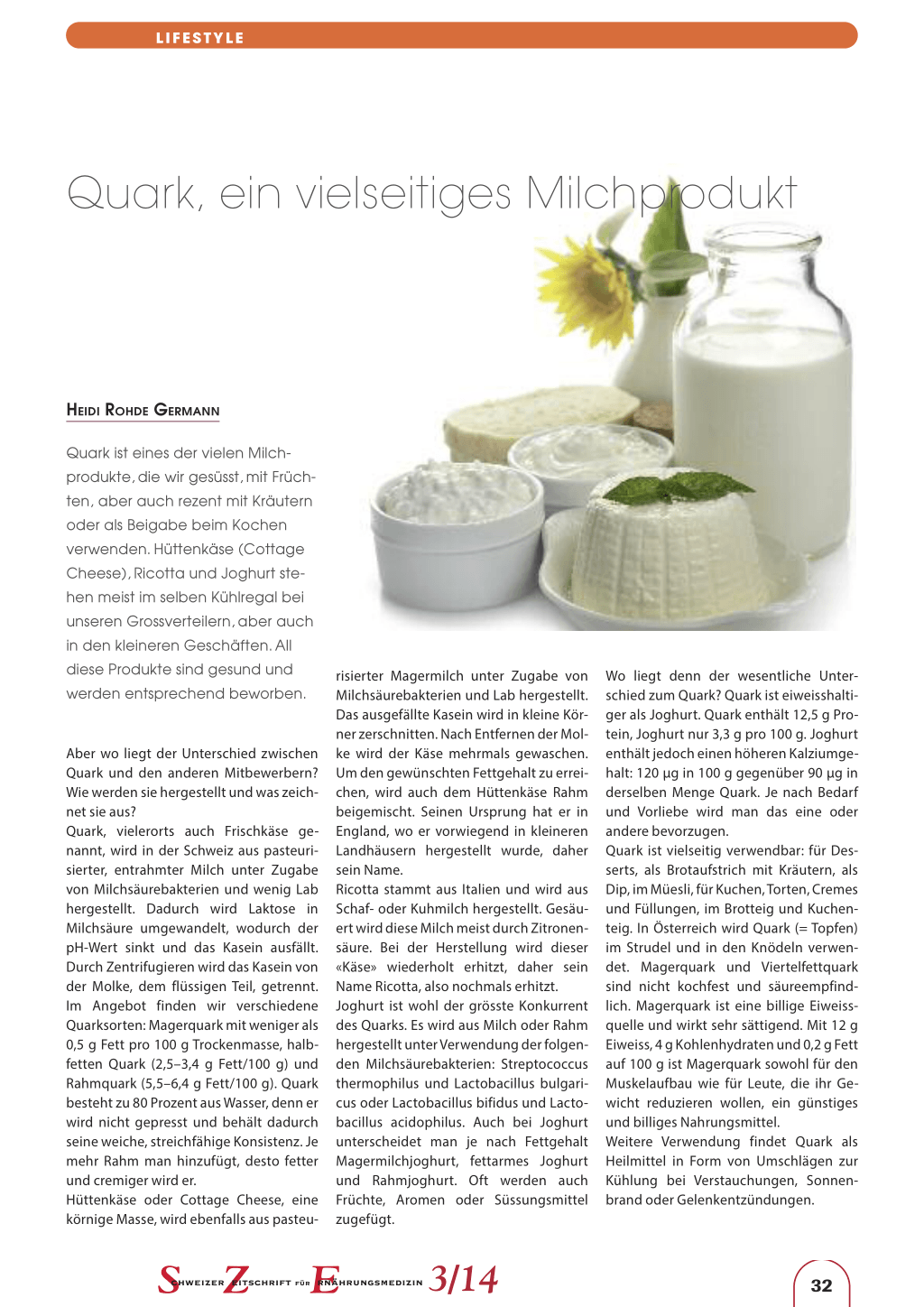 Quark – ein vielseitiges Milchprodukt – Rosenfluh.ch