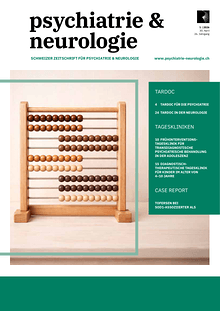 Schweizer Zeitschrift für Psychiatrie & Neurologie - Aktuelle Ausgabe